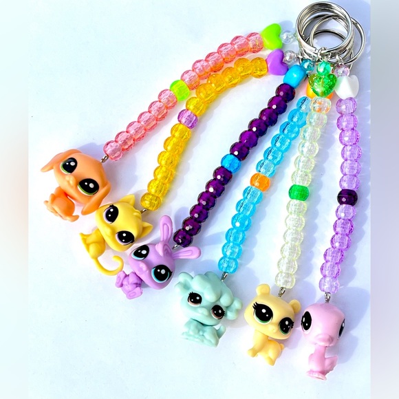 Toycore Kandi Keychain - Yellow & Green - Picture 2 of 2